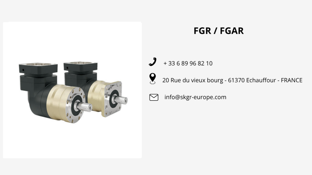 Réducteur planétaire de précision FGR / FGAR à renvoi d’angle – SKGR